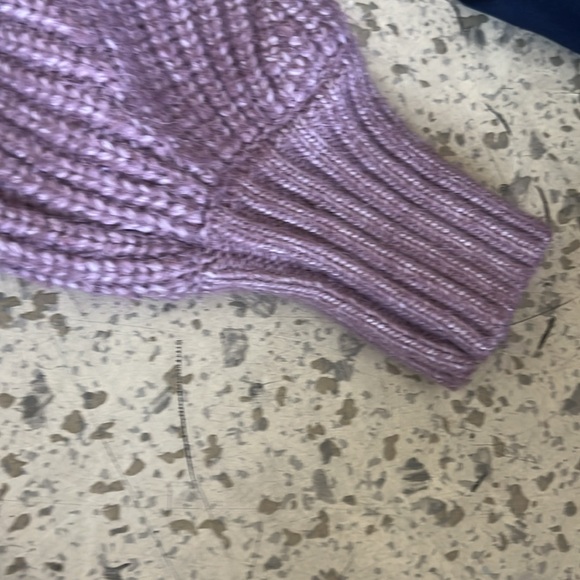 a new day Lavender Cable Knit Turtleneck Sweater - Picture 5 of 5